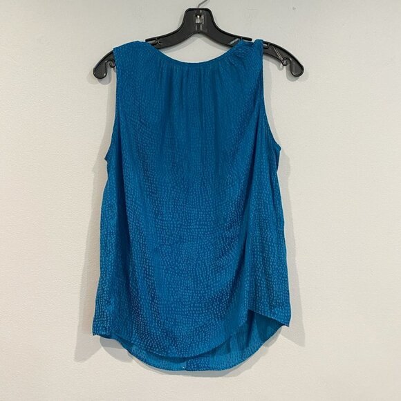 Jennifer Lopez Blue Polka Dot Top - Size XS - Picture 5 of 5